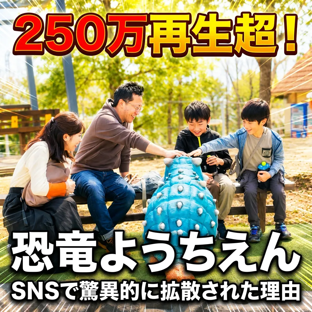 【250万再生超】「恐竜ようちえん」がSNSで驚異的に拡散された理由と集客の秘訣