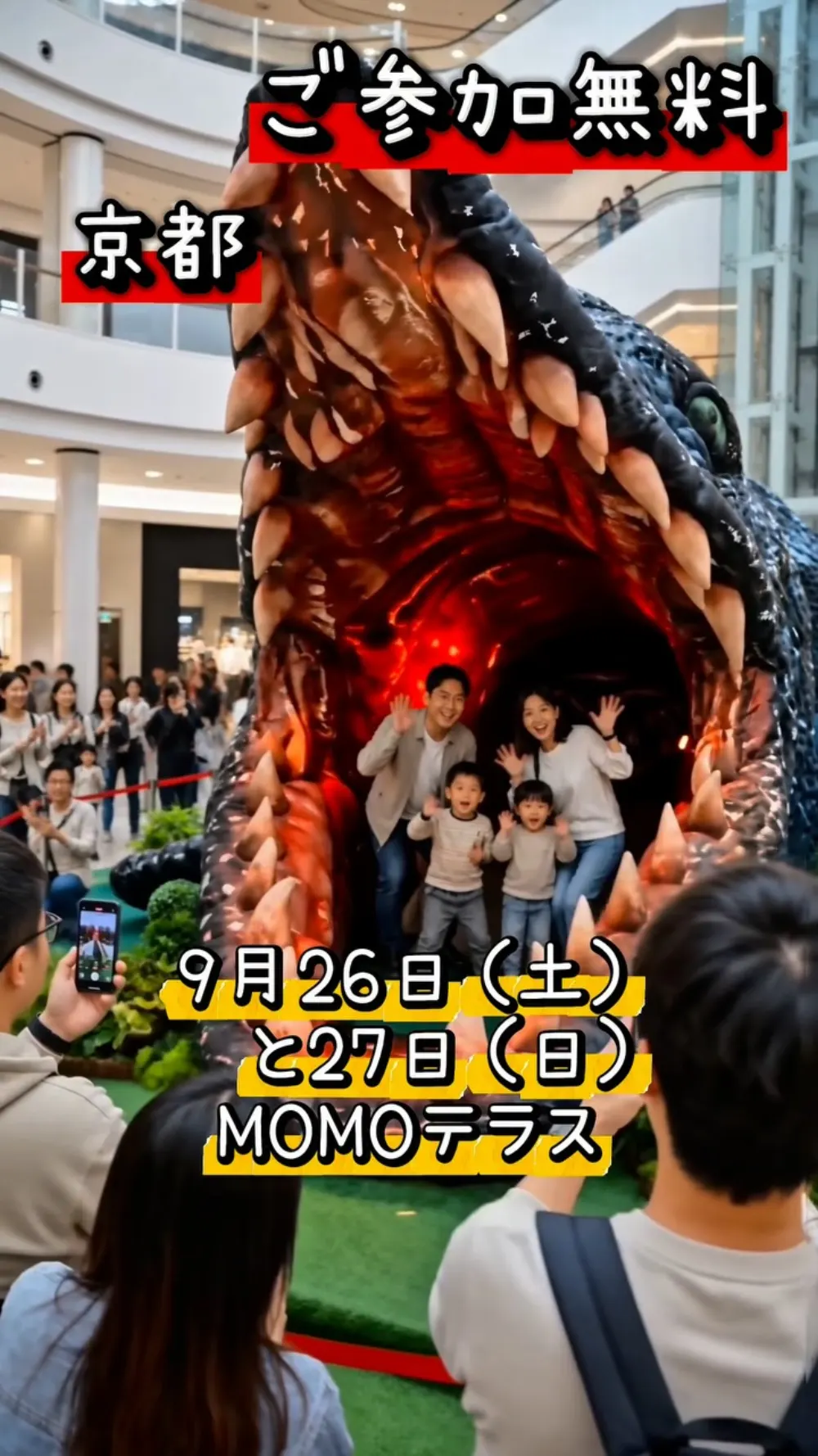 2026年9月 に同じ商業施設で開催した「電動カー ＋ すごいフォトブース」のInstagram告知画像