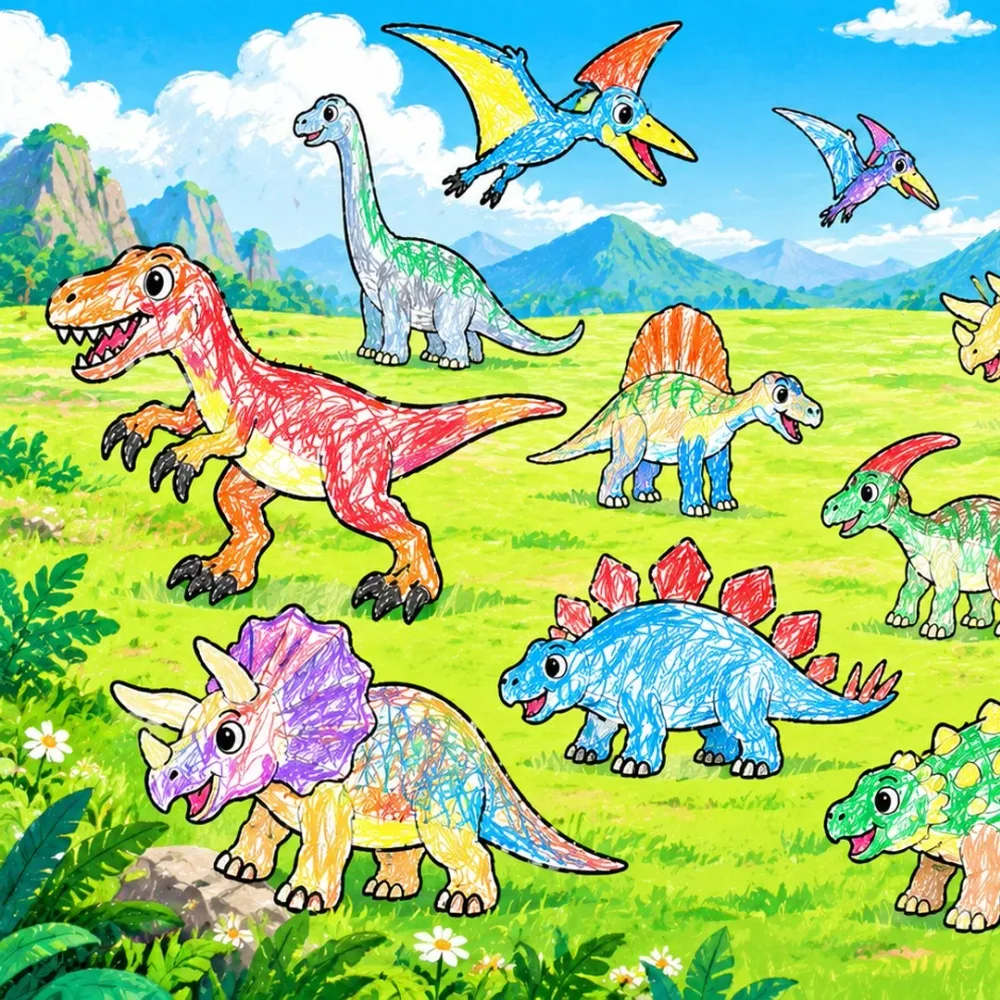 おえかき恐竜ワンダーランド