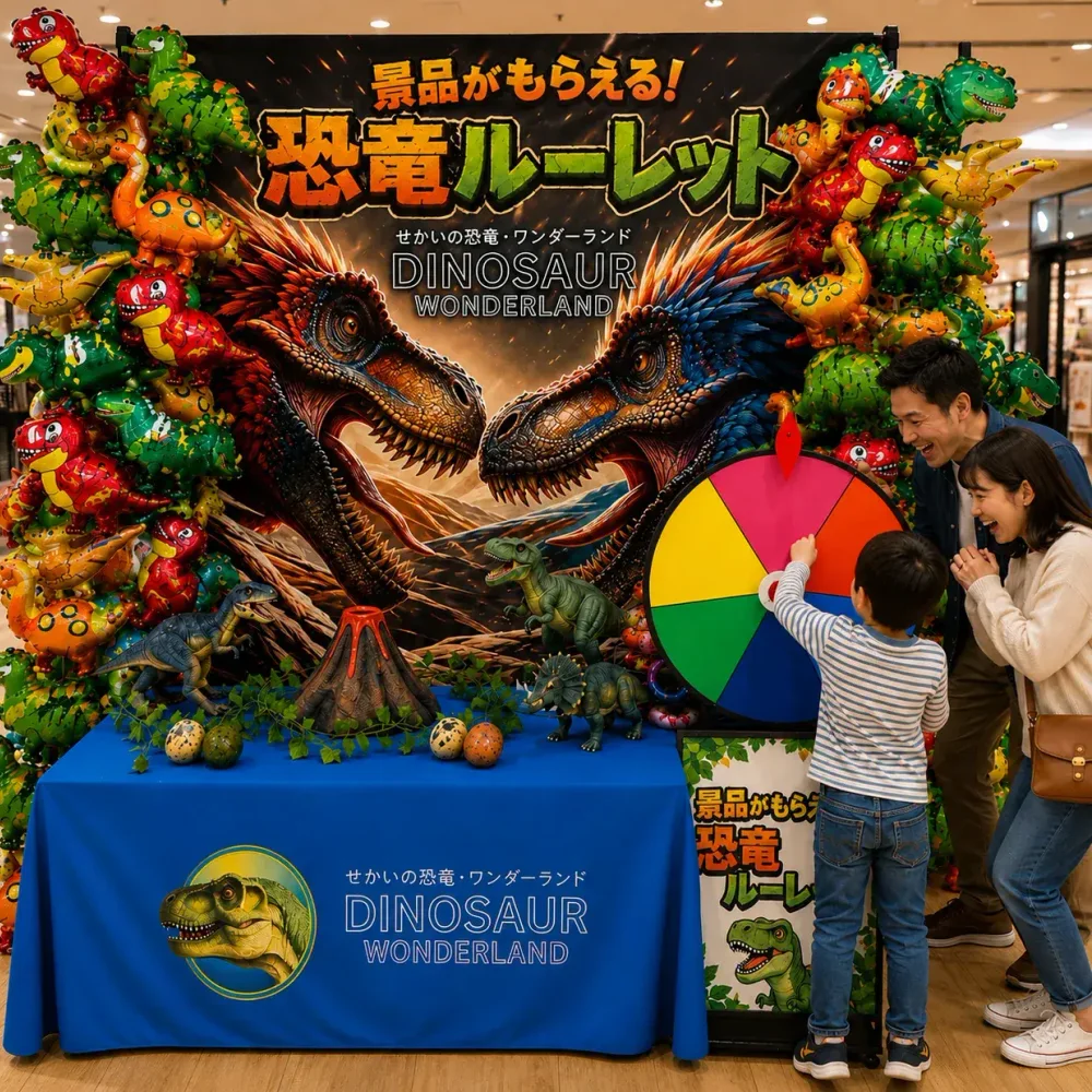 恐竜景品ルーレット